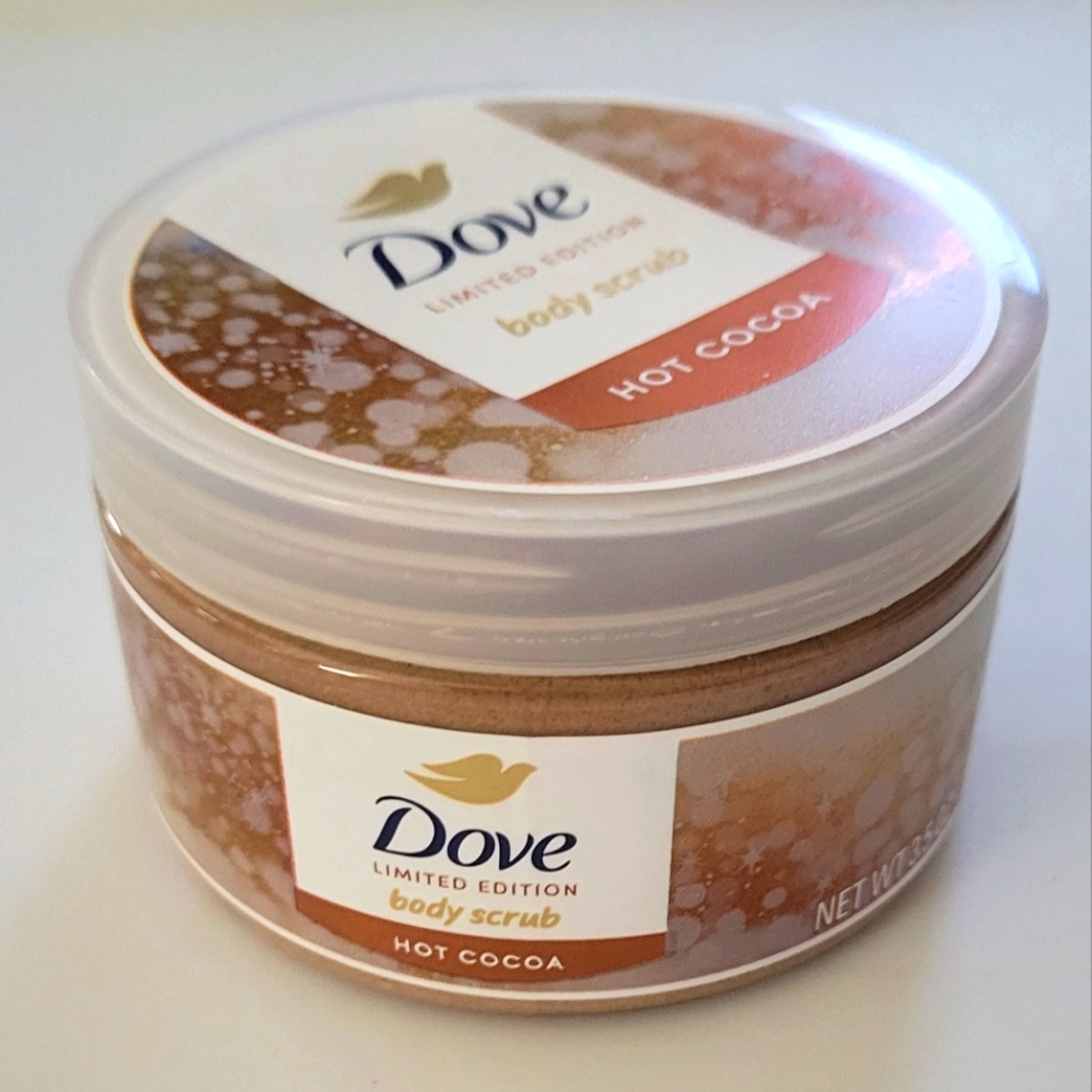 New DOVE Limited Edition Hot Cocoa Body Scrub 3.5 oz